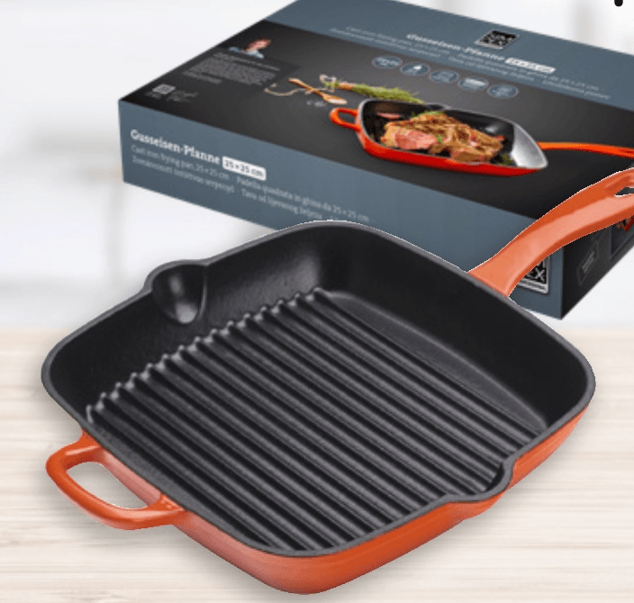 Simpex professional Grill tava od gusa, kvadratna, 25 cm 1 kom