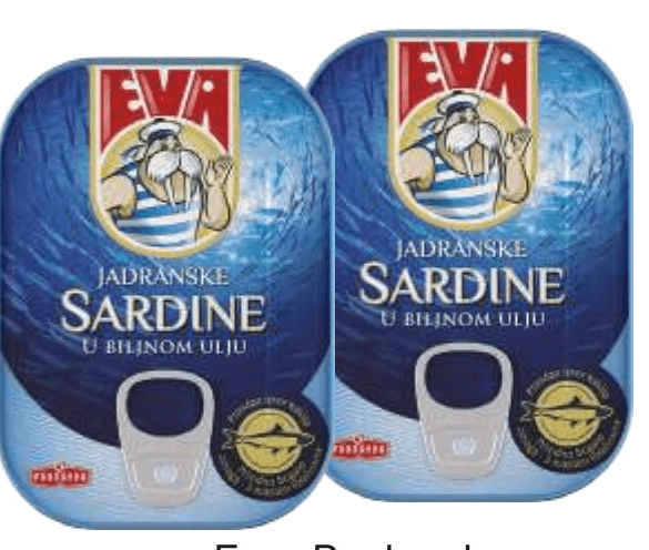 Eva, Podravka Sardina 100 g - Akcija u trgovini Tommy