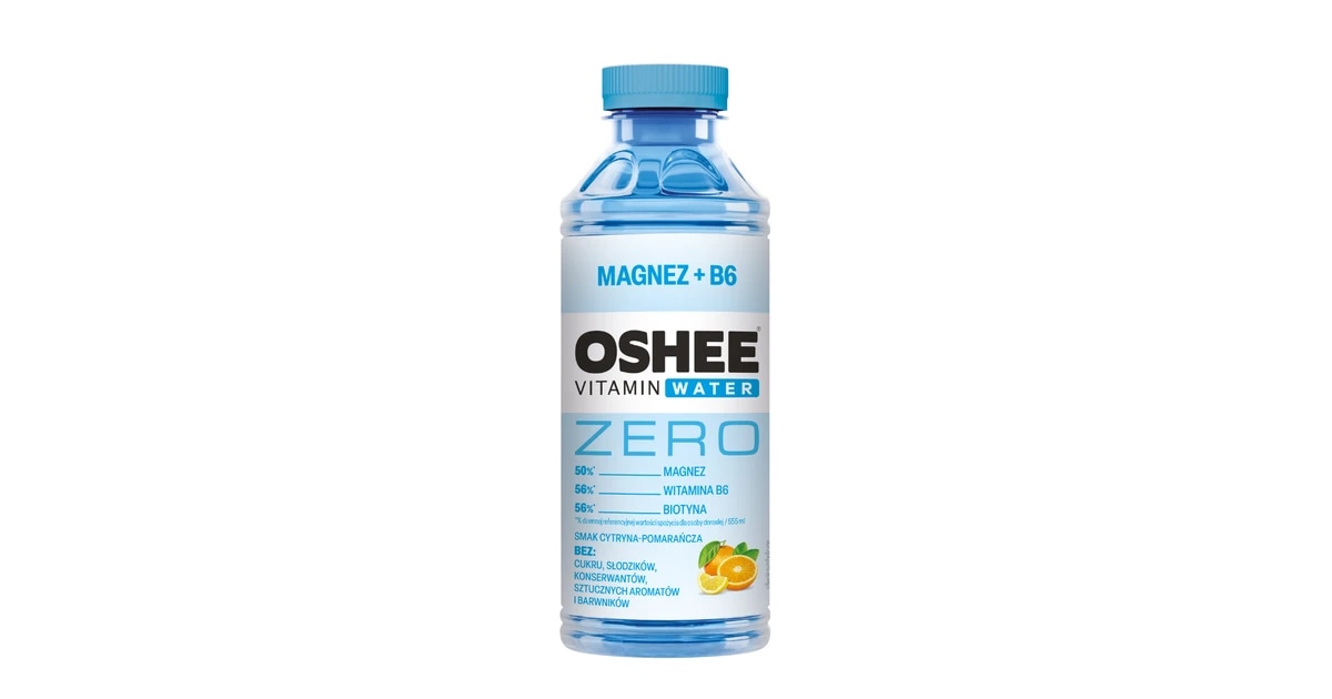 Oshee Zero Vitaminska voda magnezij limun naranča 555ml - Akcija u trgovini Žabac