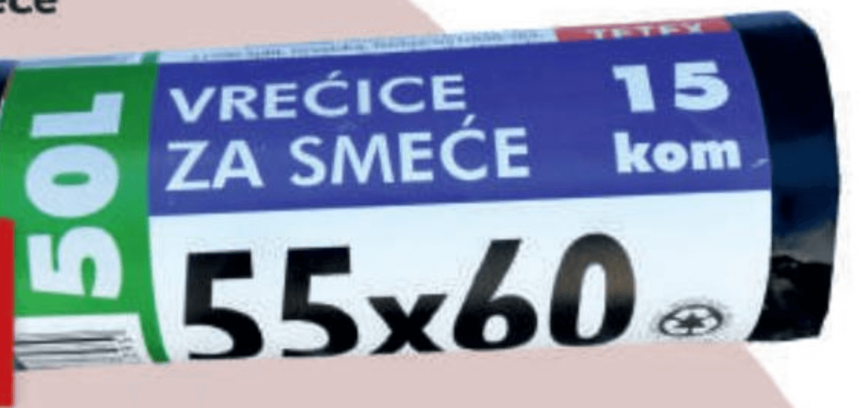 Vrećice za smeće 55*60, 15/1