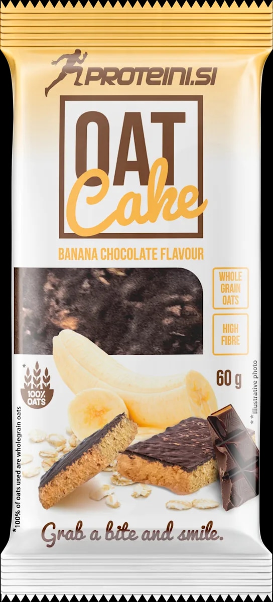 Proteini.si energetska pločica Oat Cake Banana Chocolate 60 g - Akcija u trgovini Dm