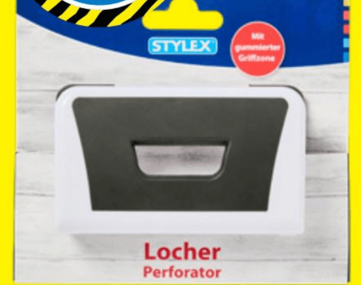 Bušilica za papir - Akcija u trgovini Tedi