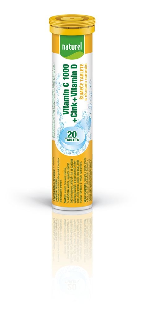 Naturel Vitamin C 1000 + Cink + Vitamin D 20 tableta - Akcija u trgovini Kaufland