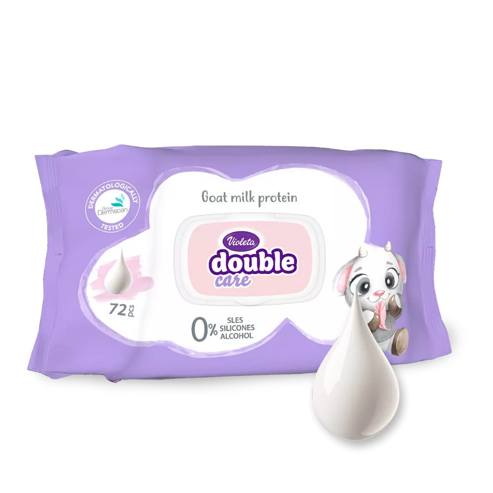 Violeta Baby vlažne maramice s kozjim mlijekom 72 kom