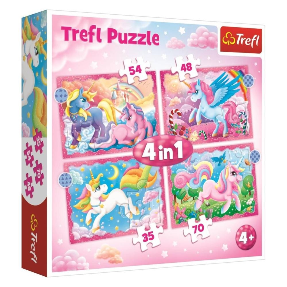 4u1 puzzle Spiderman, magičan jednorog, Gabby's Dollhouse, Paw Patrol, Lilo&Stitch