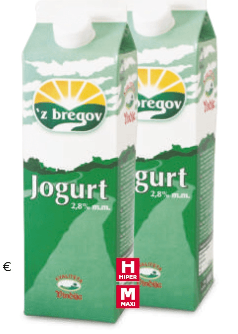 'z bregov Jogurt 1 kg Vindija - Akcija u trgovini Tommy