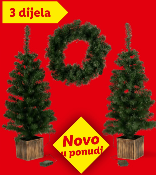 LIVARNO home LED božićna drvca i vijenac