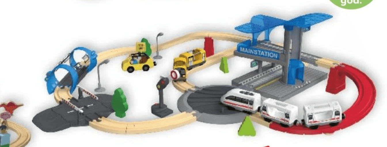 Drveni željeznički set