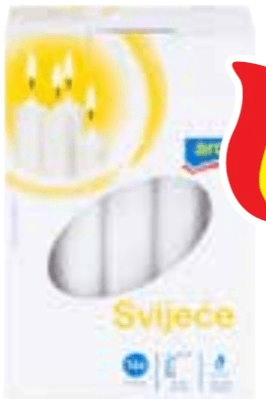 Aro Konzumne svijeće 1 kg, 20 komada - Akcija u trgovini Metro
