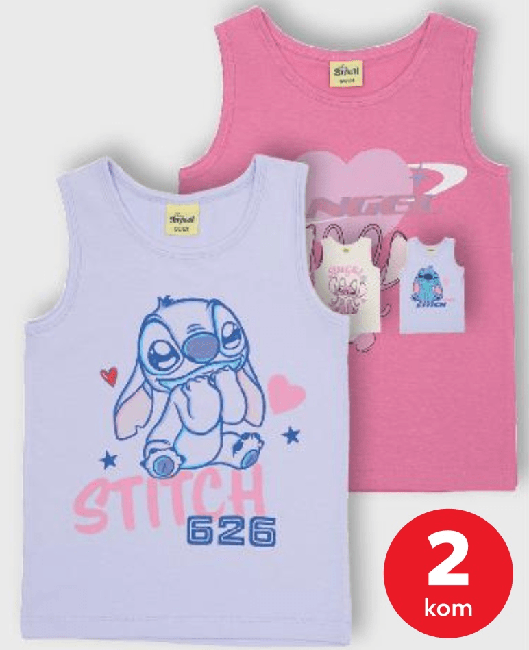 Potkošulja za djevojčice 2 kom - Akcija u trgovini Kaufland