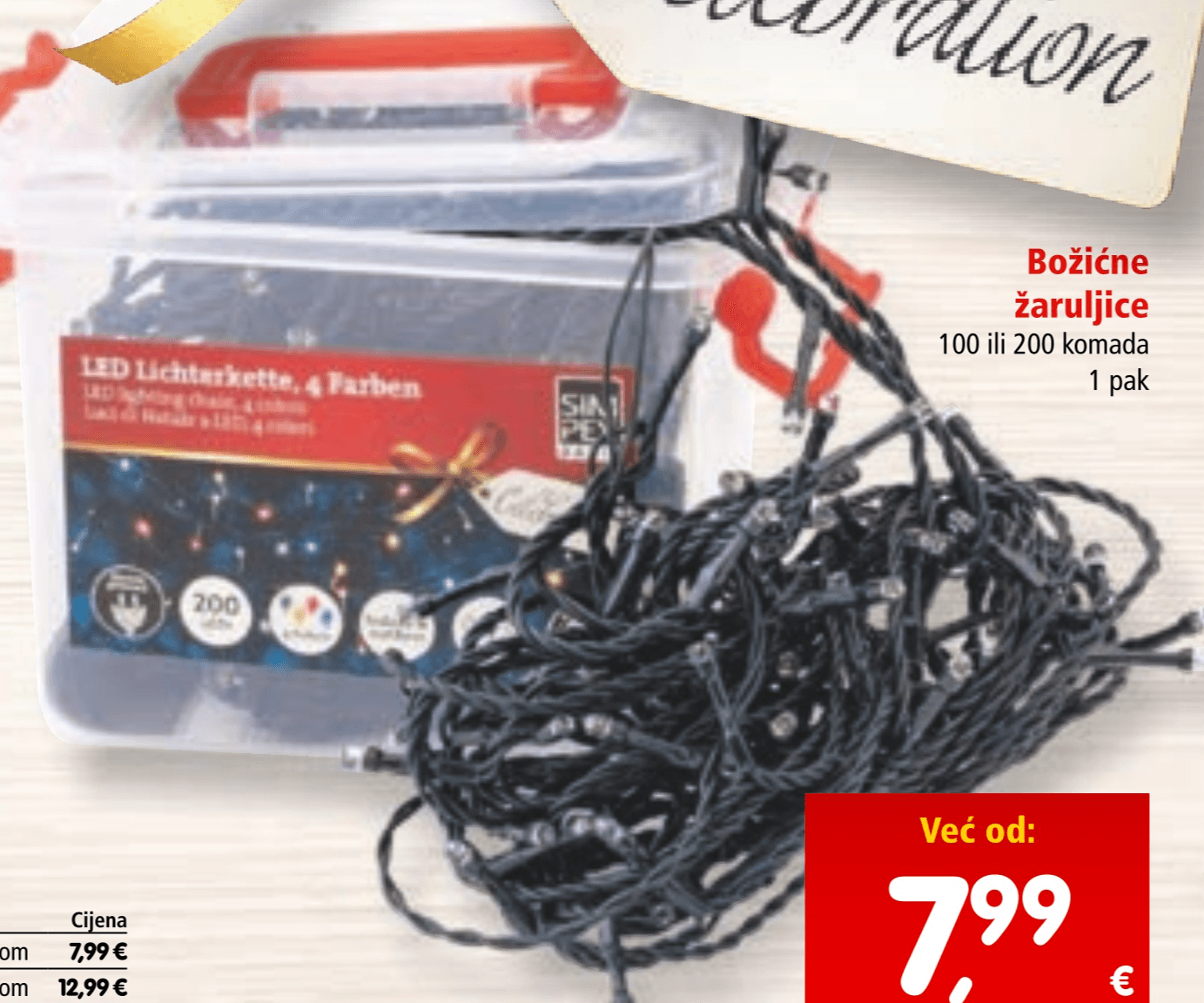 Božićne žaruljice 1 pak