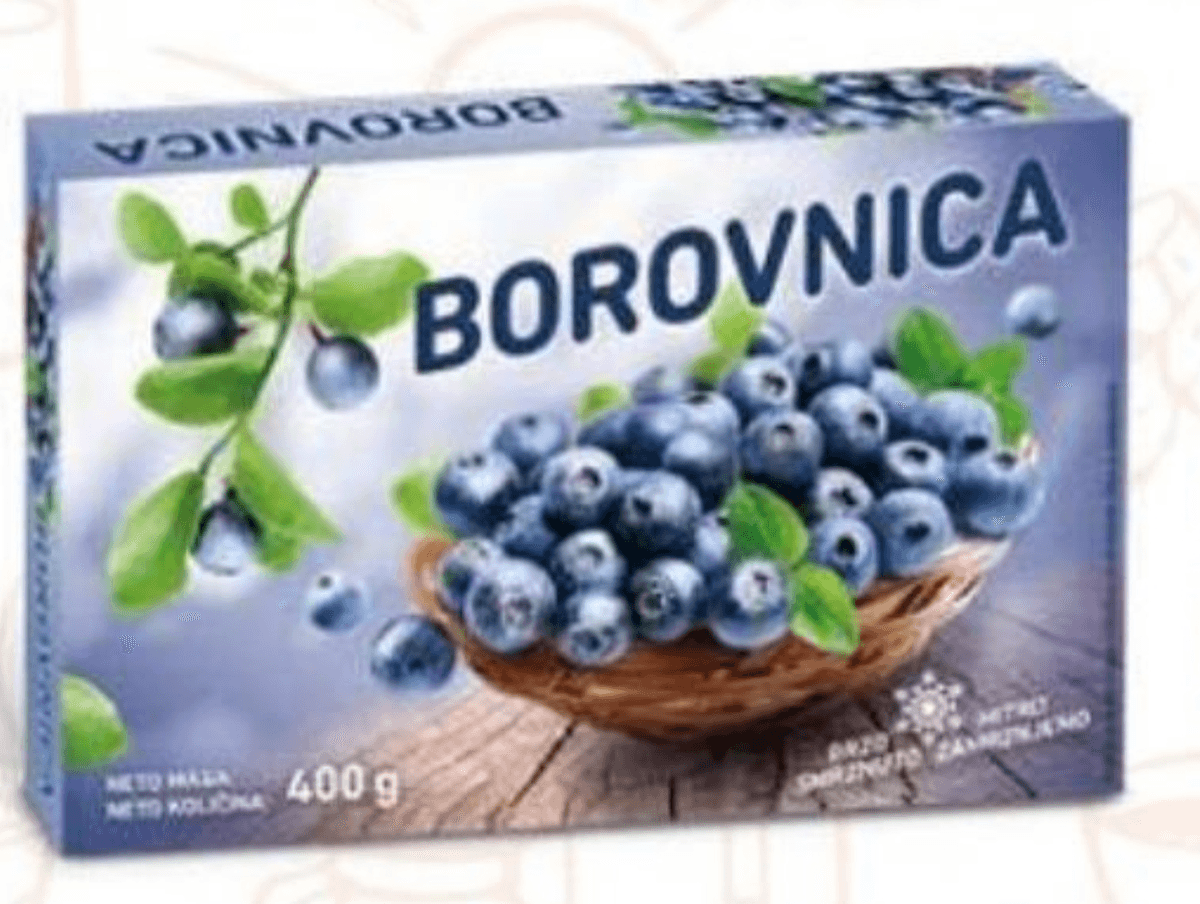 Smrznute borovnice 400 g - Akcija u trgovini Eurospin