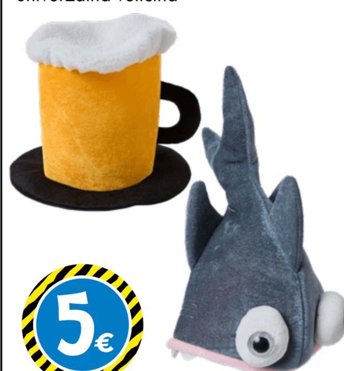 Šešir u obliku ribe ili krigle piva - Akcija u trgovini Tedi