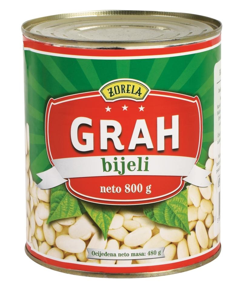 Zorela Grah smeđi/bijeli 800 g - ocijeđena masa 480 g - Akcija u trgovini Gavranović