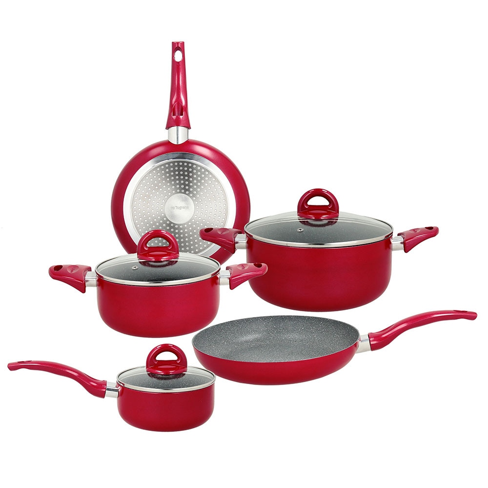 Set posuđa Rock in Red 8-dijelni, 1 set - Akcija u trgovini Spar