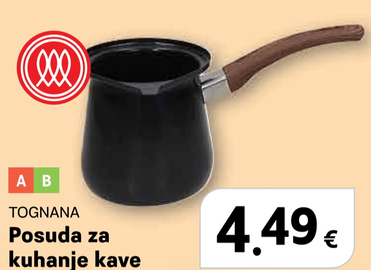 TOGNANA Posuda za kuhanje kave - Akcija u trgovini Plodine
