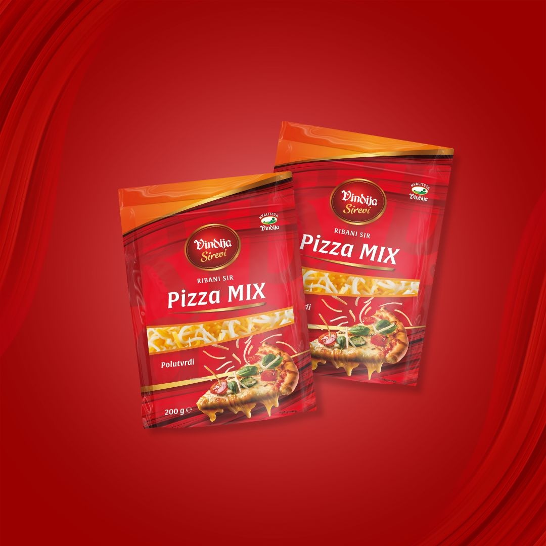 Vindija Sir Gauda ribani / Pizza mix 200 g