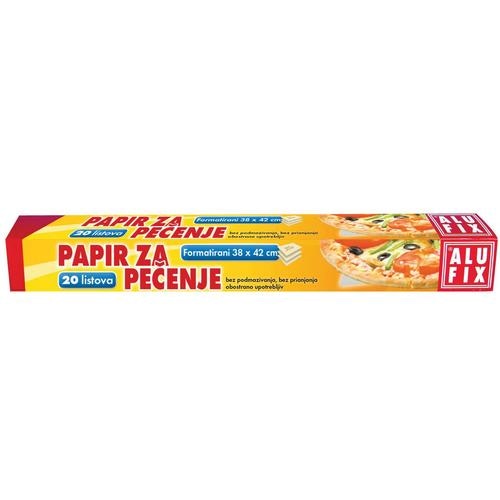 ALUFIX Papir za pečenje 38x42cm 20kom