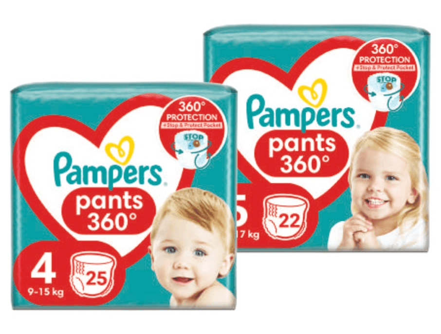 Pampers Dječje pelene 25 kom ili 22 kom - Akcija u trgovini Tommy