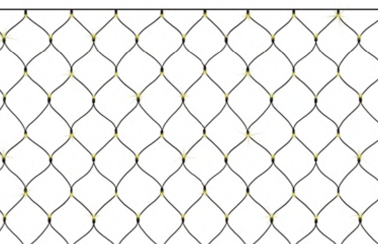 METRO PROFESSIONAL Svjetleća mreža 200 LED, 2x2 m