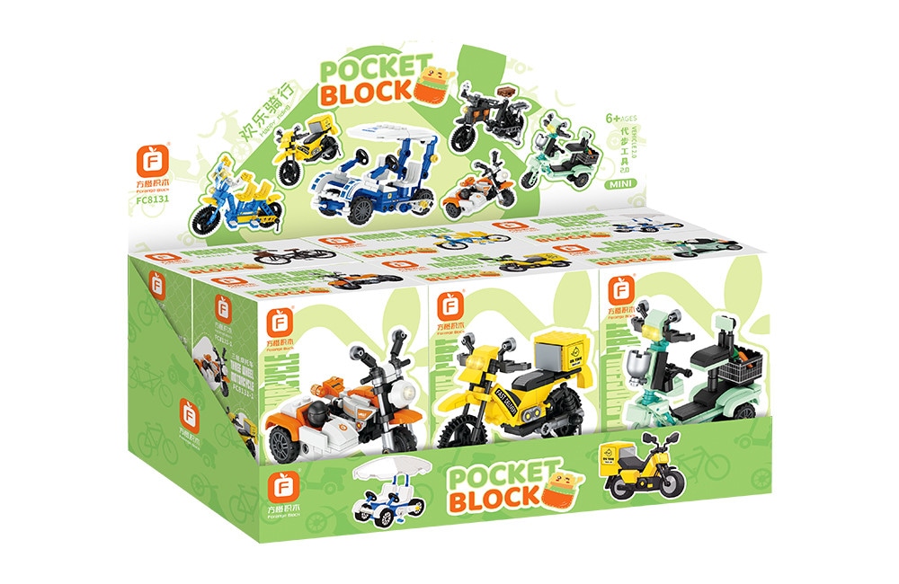 Pocket block Mini kockice za gradnju auta 1 set