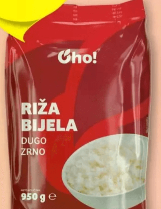 OHO Riža bijela 950 g - Akcija u trgovini Plodine