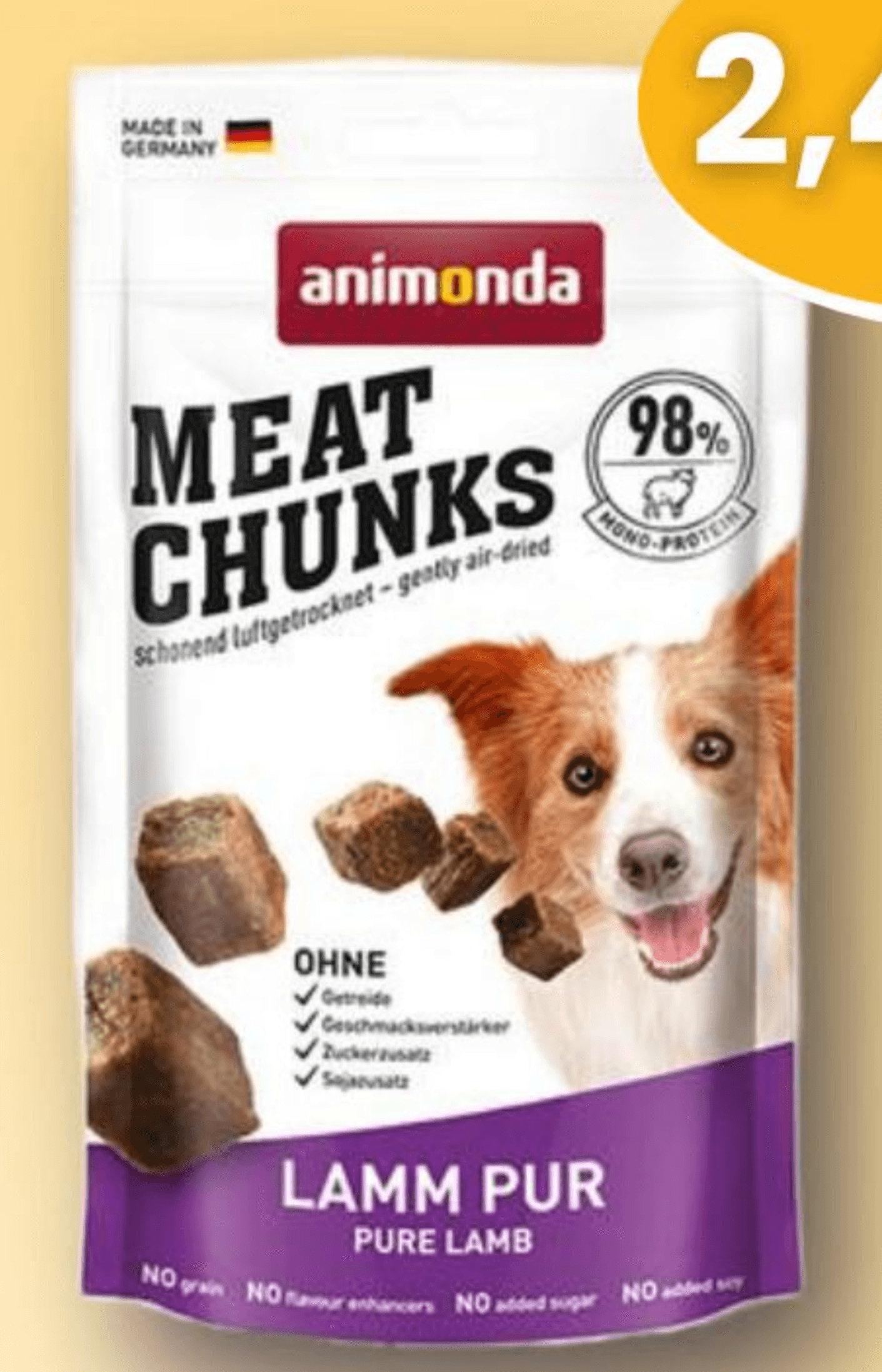 Animonda Meat Chunks Lamm Pur 60 g