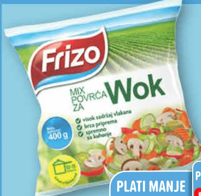 Wok povrće 400 g - Akcija u trgovini Plodine