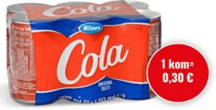 Blues Cola limenka 6 x 150 ml - Akcija u trgovini Eurospin