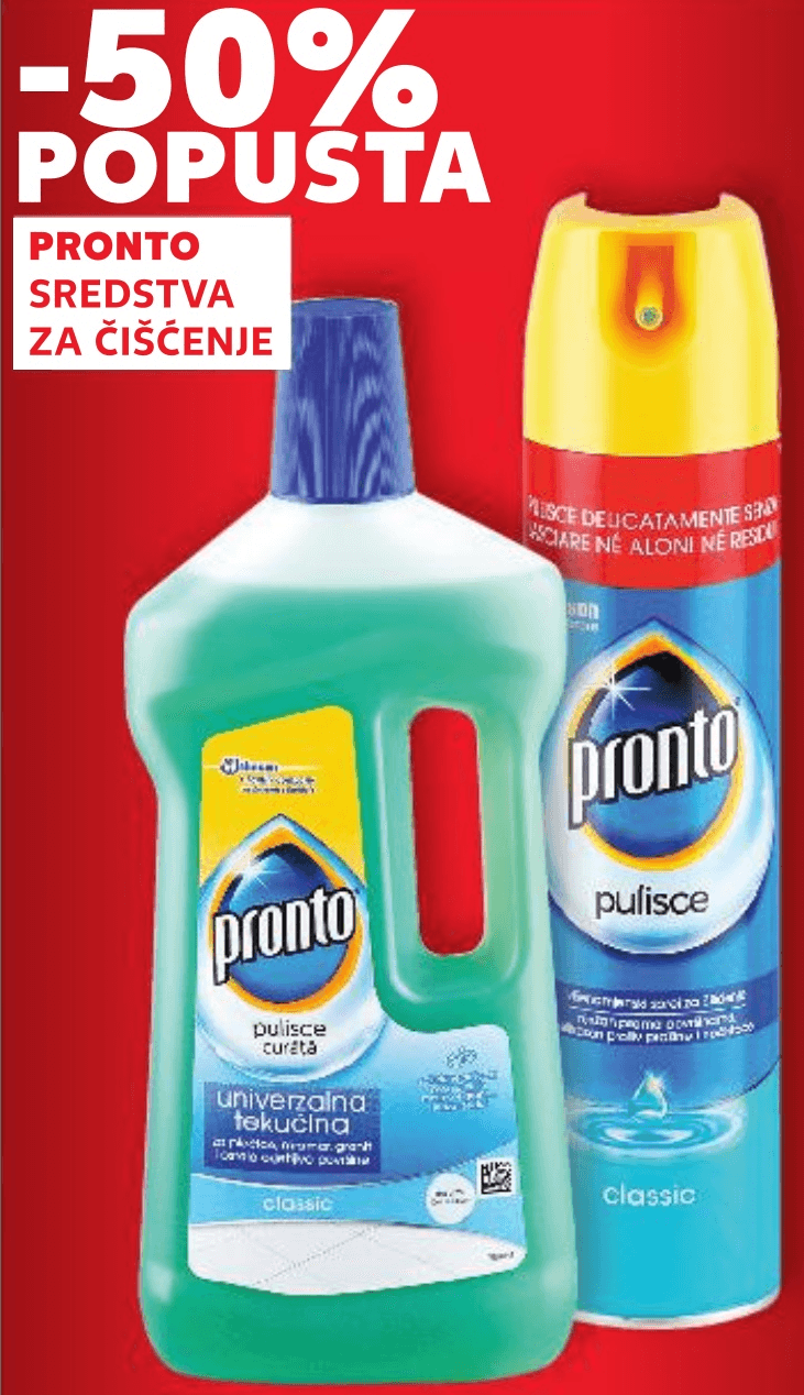 PRONTO Sredstva za čišćenje - Akcija u trgovini Kaufland