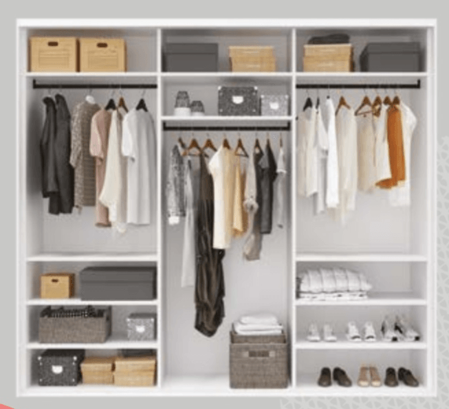 Ugradbeni ormar Prijedlog sastava 1 270 x 300 x 60 cm