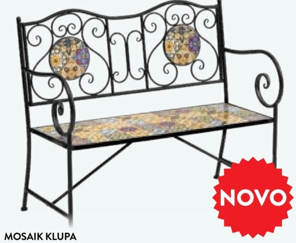 Mosaik klupa 1 kom - Akcija u trgovini Spar