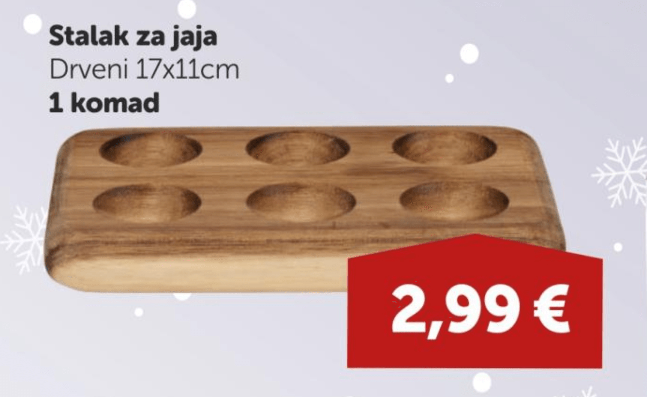 Stalak za jaja Drveni 1 komad