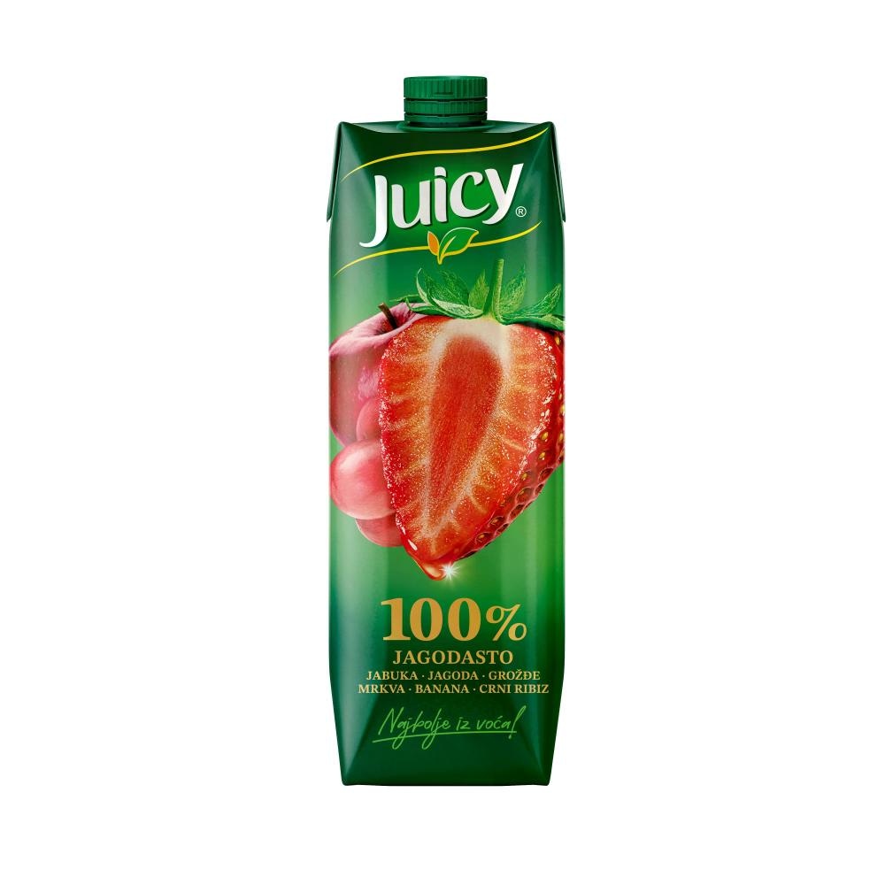 Juicy Fruits 100% Multivitamin | 100% Jagoda 1l - Akcija u trgovini Žabac