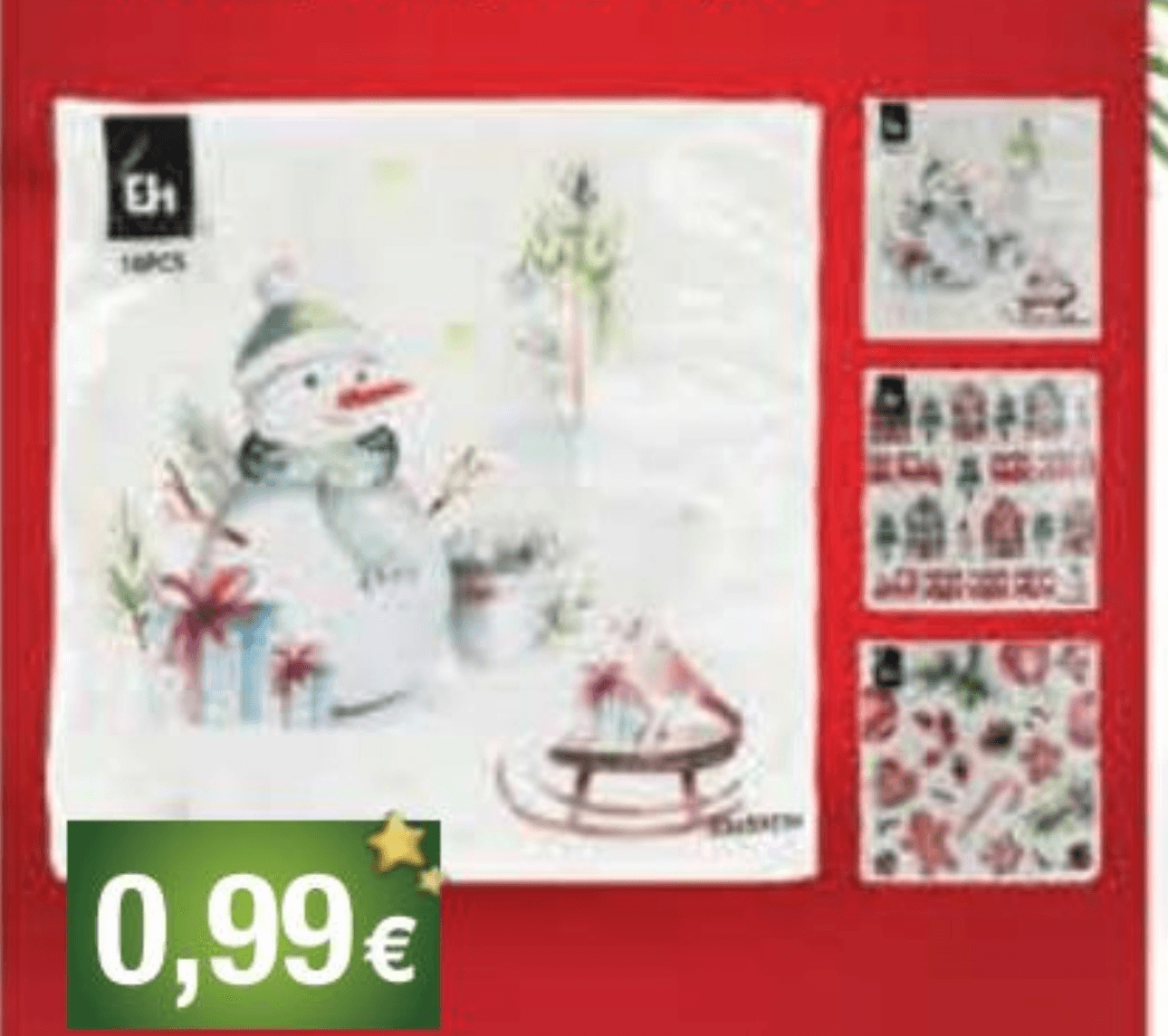 Salvete božićne 33 x 33 cm, 16 kom