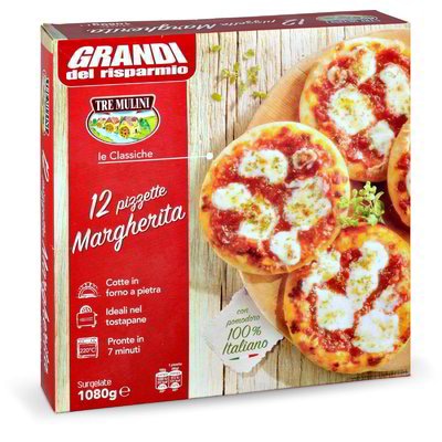 Mini Pizza Margherita 12 KOM, 1.08 kg