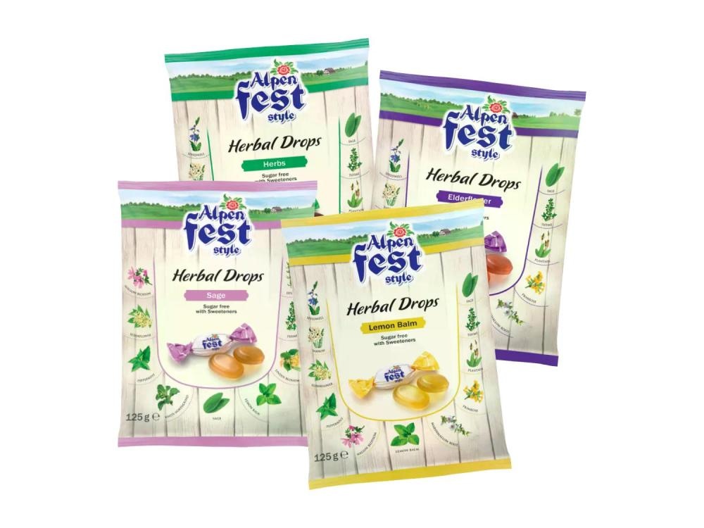 Alpen Fest Tvrdi biljni bomboni 125 g - Akcija u trgovini Lidl