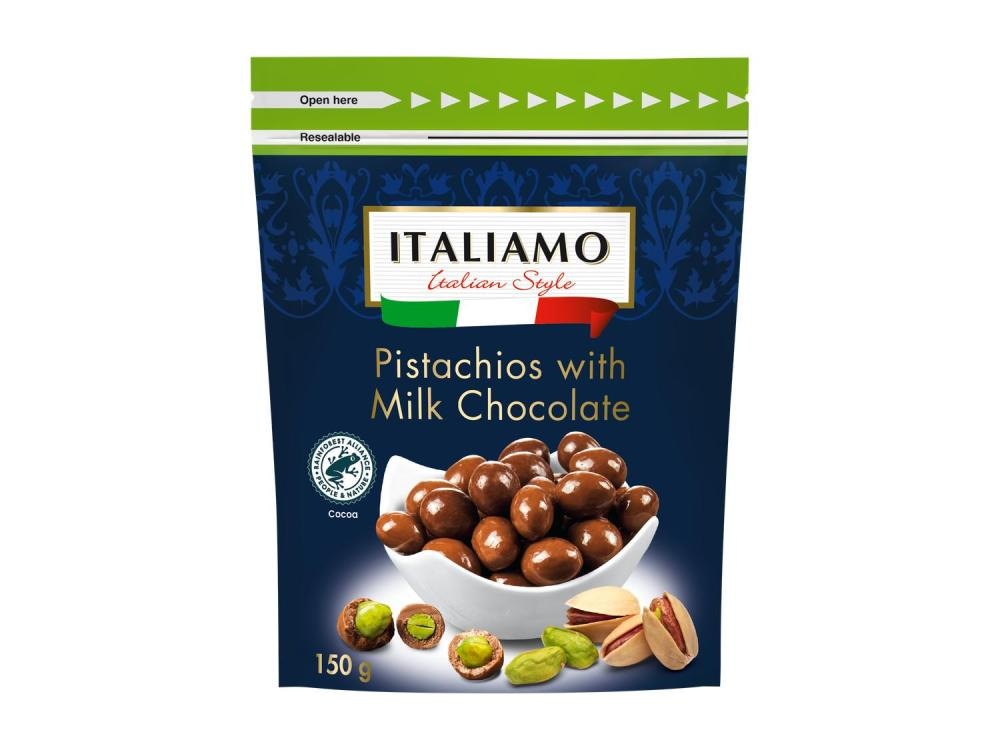 Italiamo Pistacije prelivene čokoladom 150 g - Akcija u trgovini Lidl