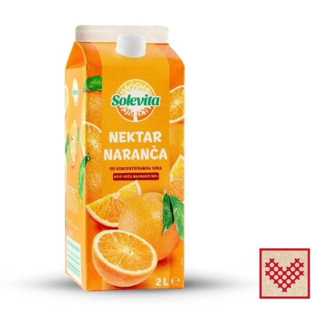 Solevita Nektar naranča 2 L