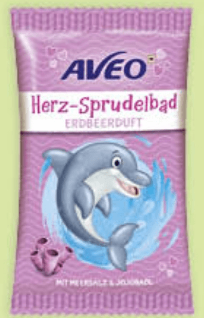 Aveo pjenušava kupka Herz s mirisom jagode 40g - Akcija u trgovini Mueller