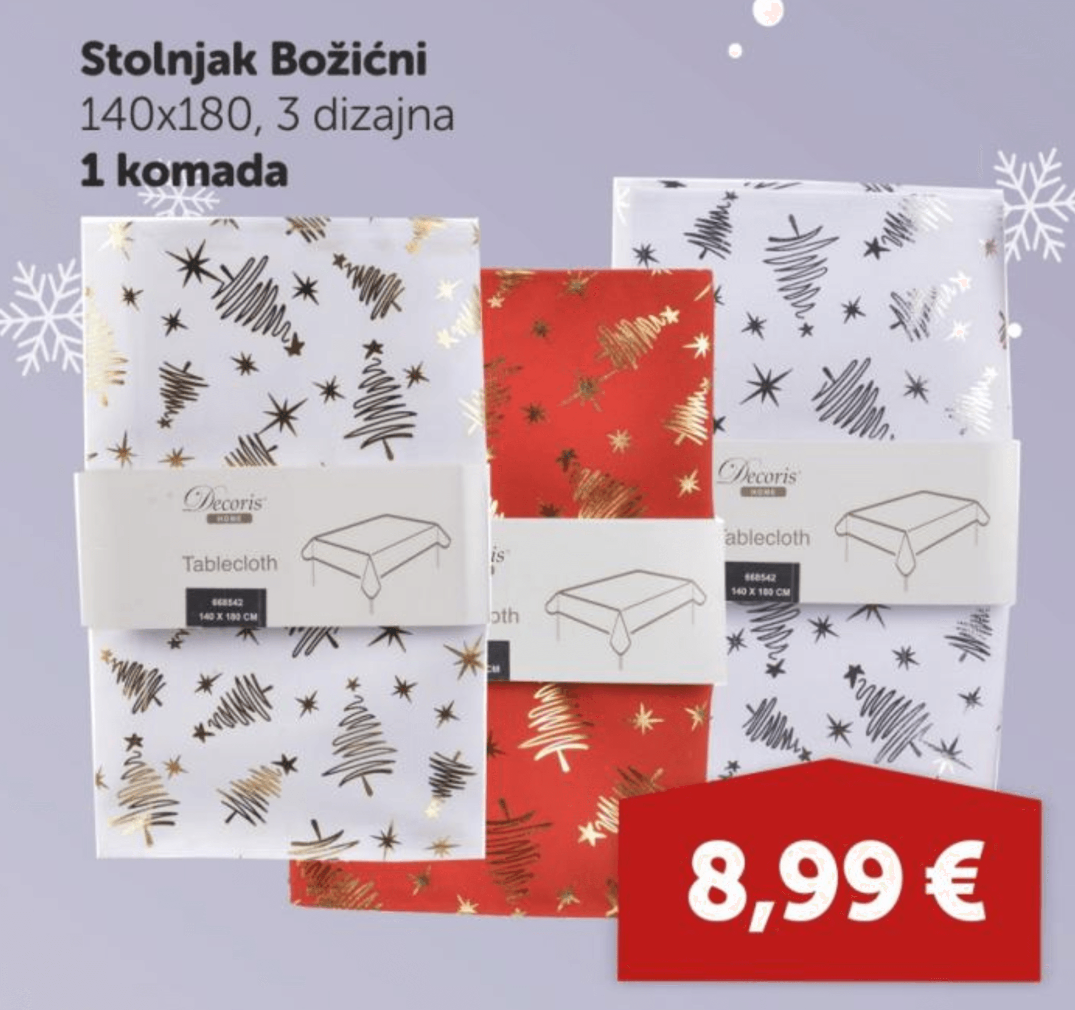 Stolnjak Božićni 1 komada