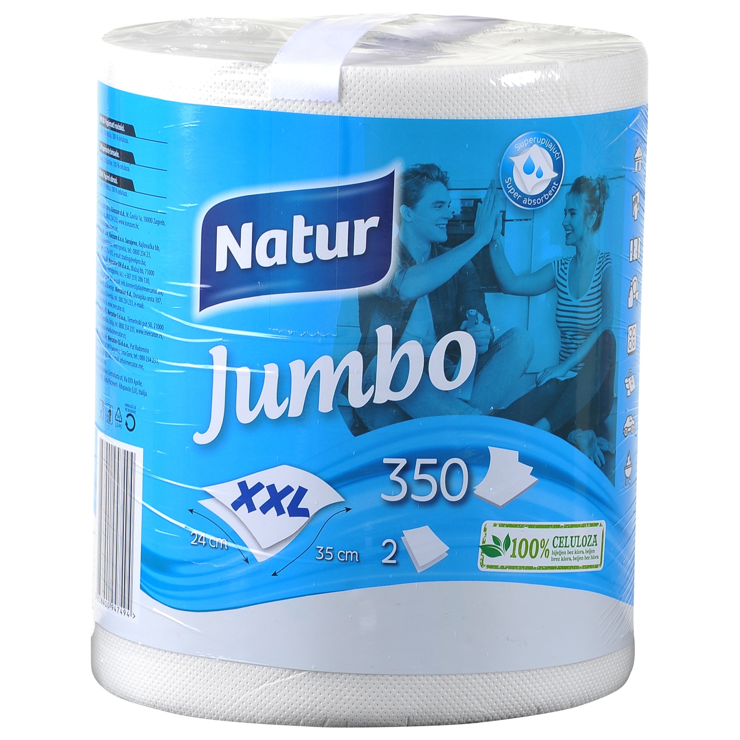 Natur Papirnati ručnik Jumbo 1 rola