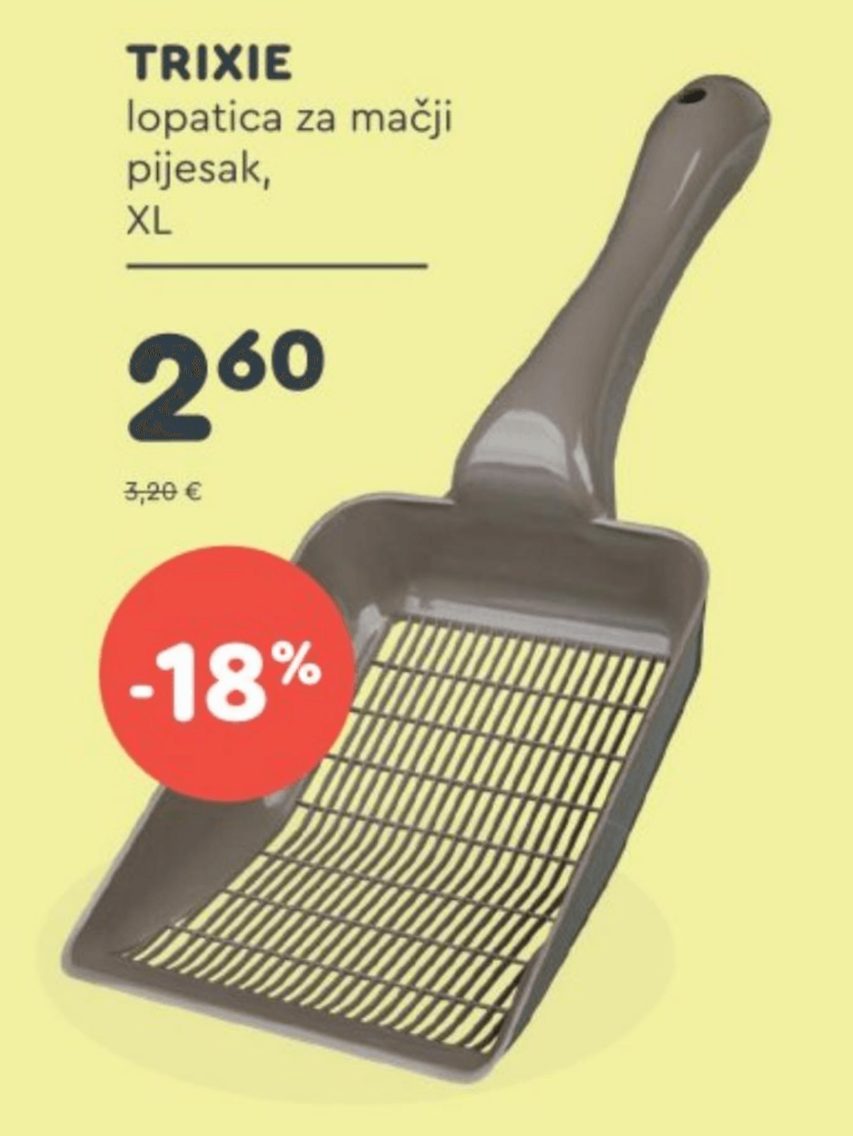 Trixie lopatica za mačji pijesak XL - Akcija u trgovini Zoo City
