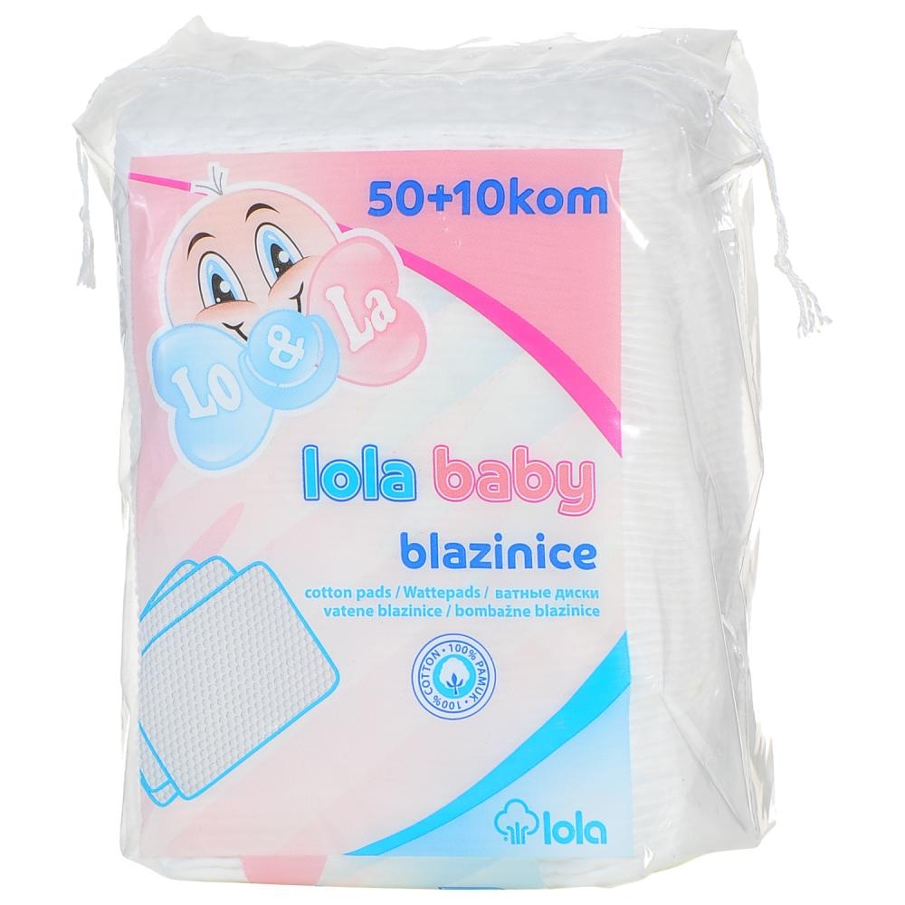 Lola Pamučne blazinice 50+10 kom