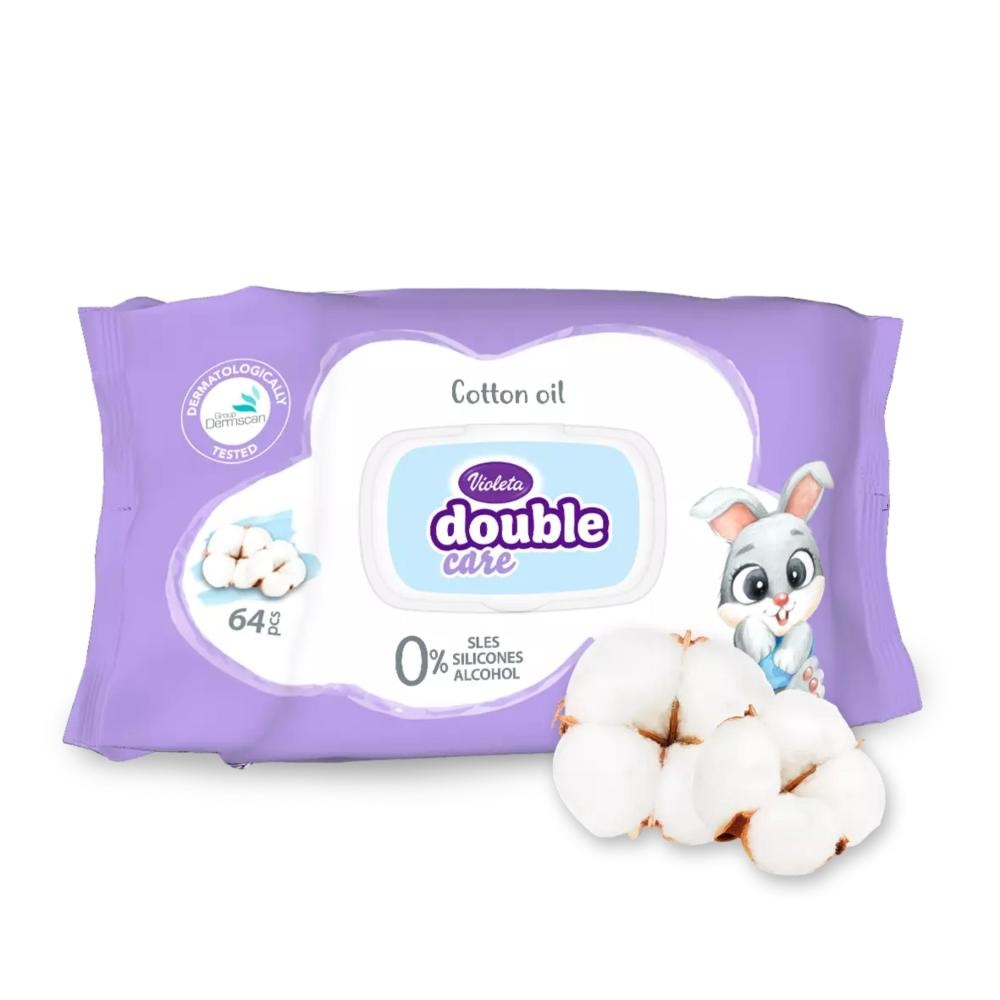 Violeta Double Care vlažne maramice 100 kom Violeta