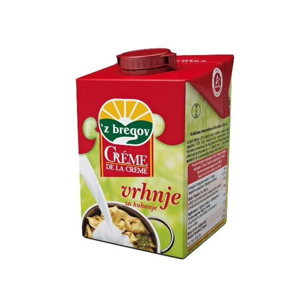 'z bregov Vrhnje za kuhanje 500 ml