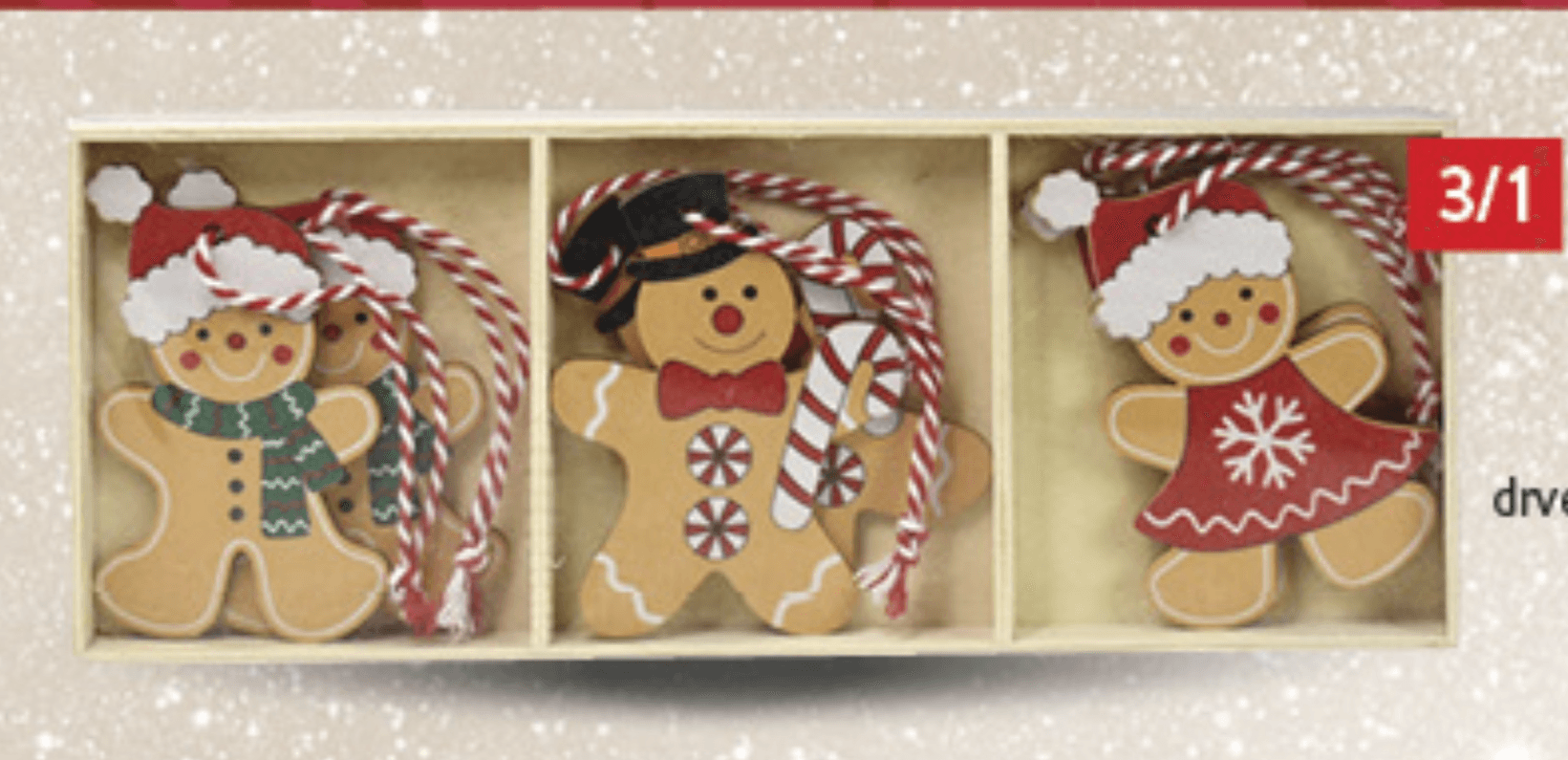 Viseći ukras 18cm, 3/1, set