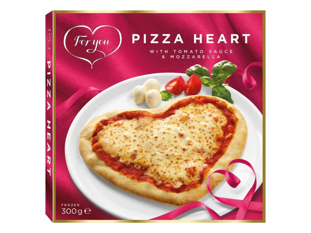 Pizza u obliku srca 300 g - Akcija u trgovini Lidl