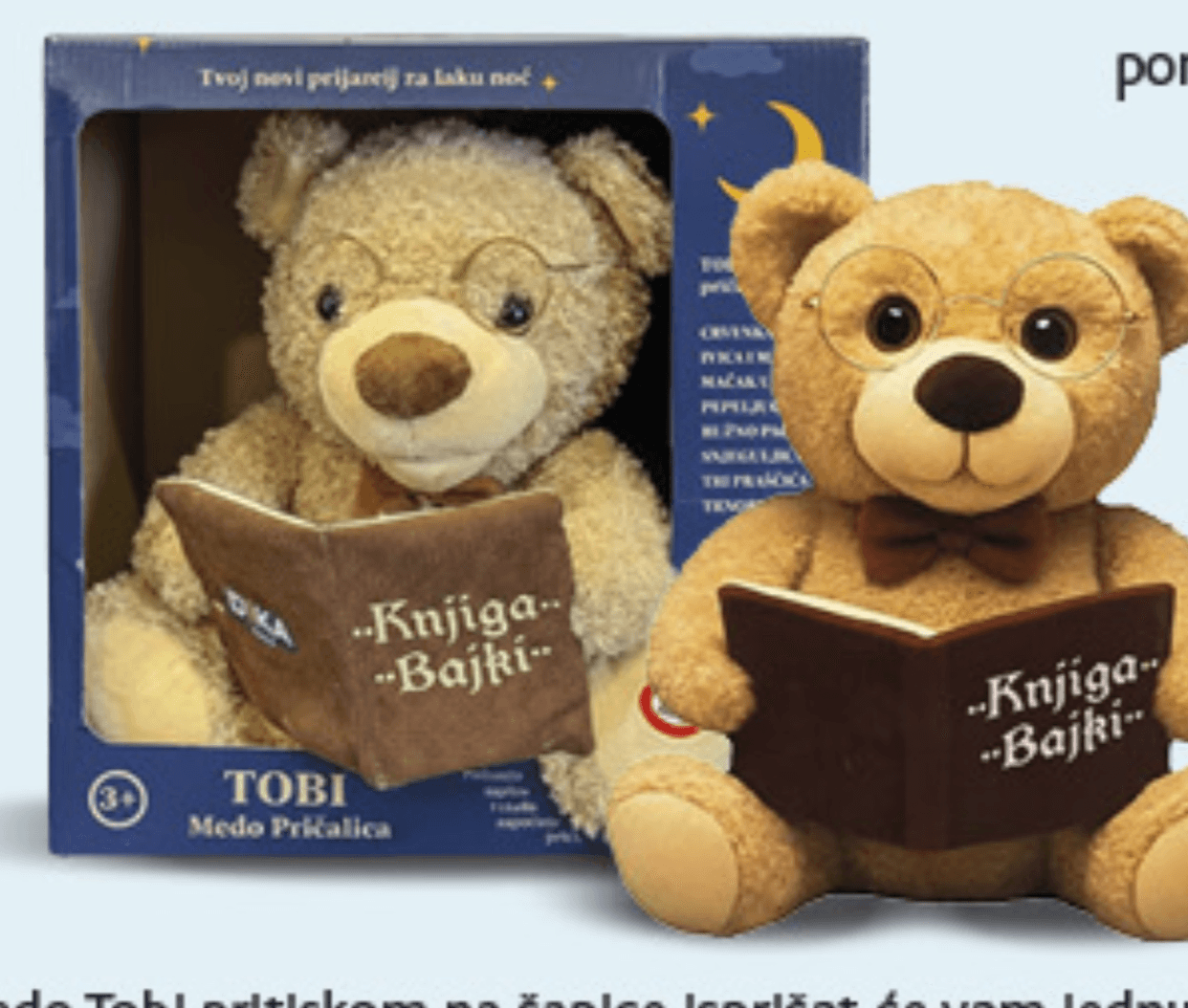 Plišana igračka Medo Tobi 1 kom