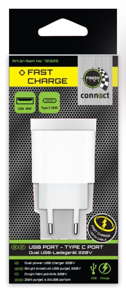 Punjač kućni USB+tipC - Akcija u trgovini KTC